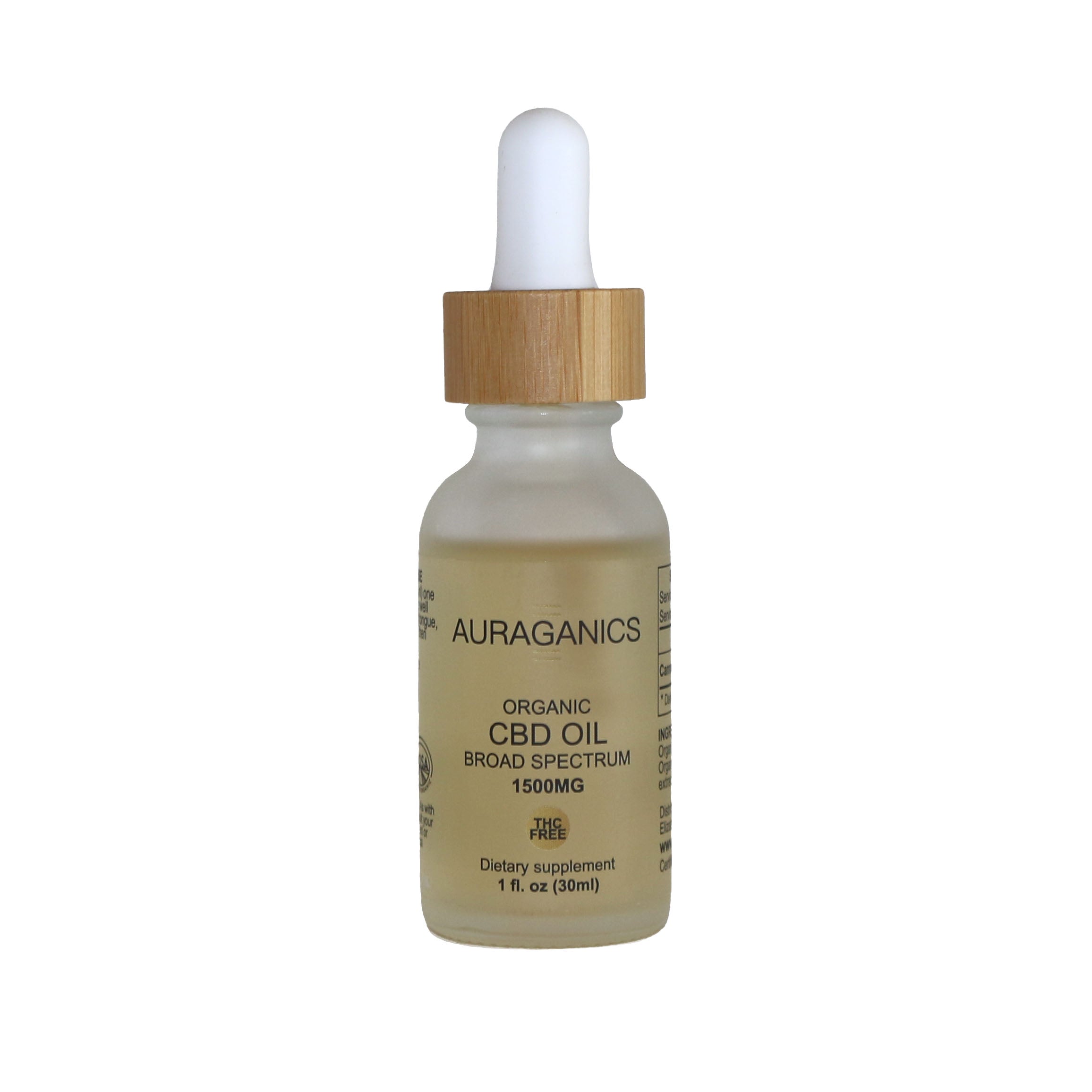 Auraganics Organic Broad Spectrum 1500mg CBD Oil