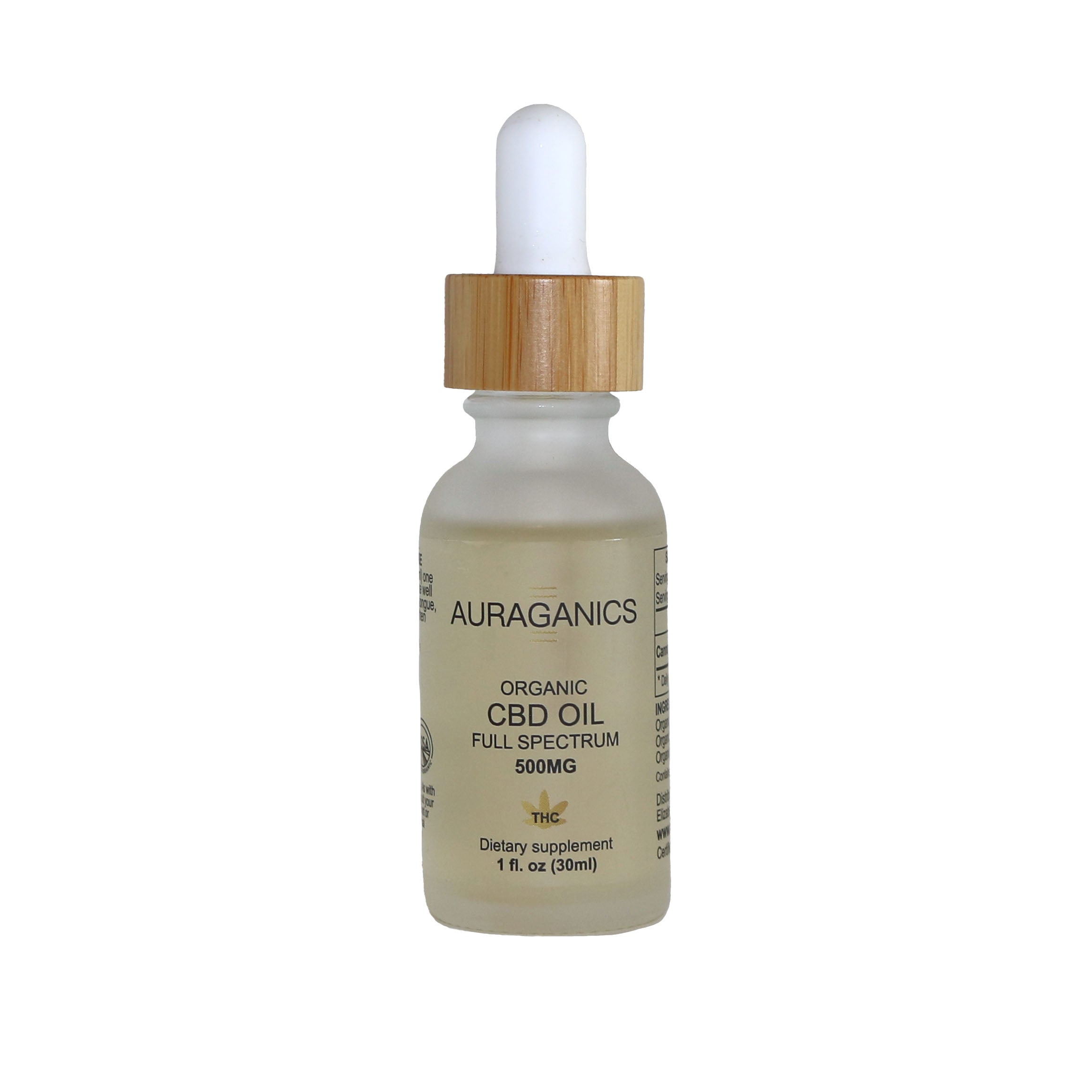 Auraganics Organic Full Spectrum 500mg CBD Oil