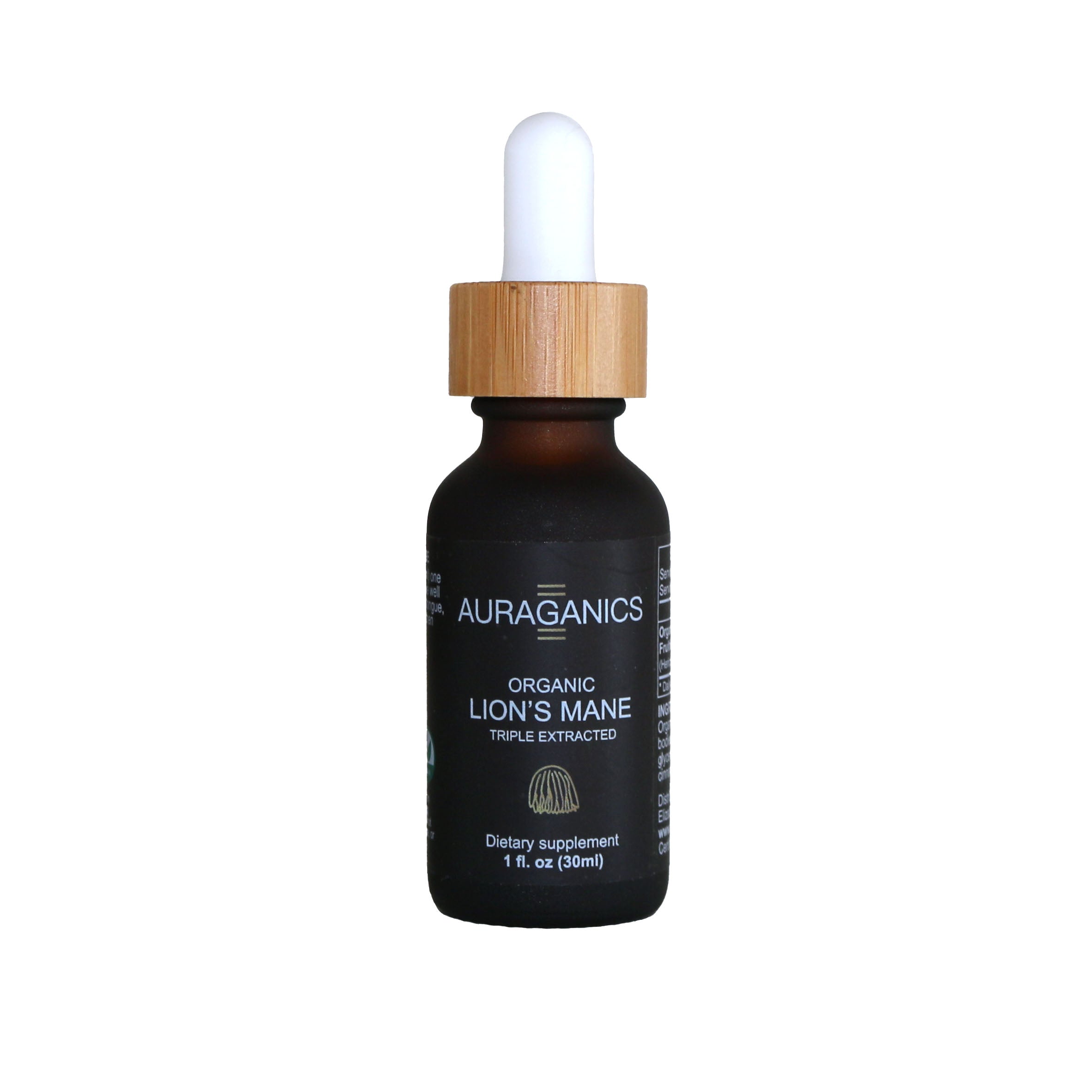 Auraganics Organic Lion's Mane Fruiting Body Tincture